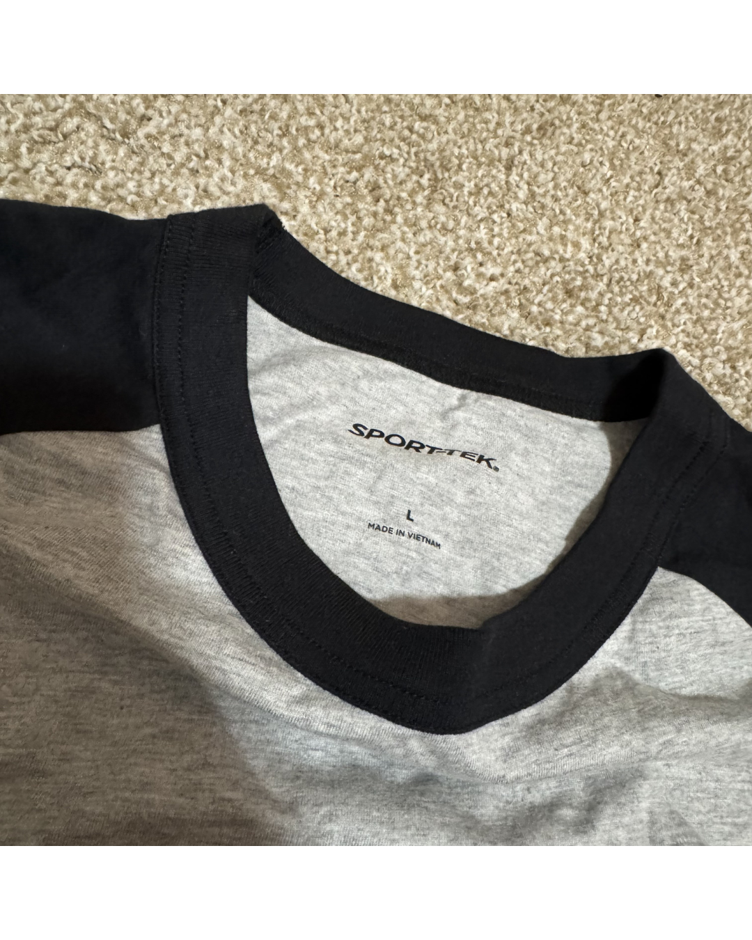 Red Graphic Baseball Tee