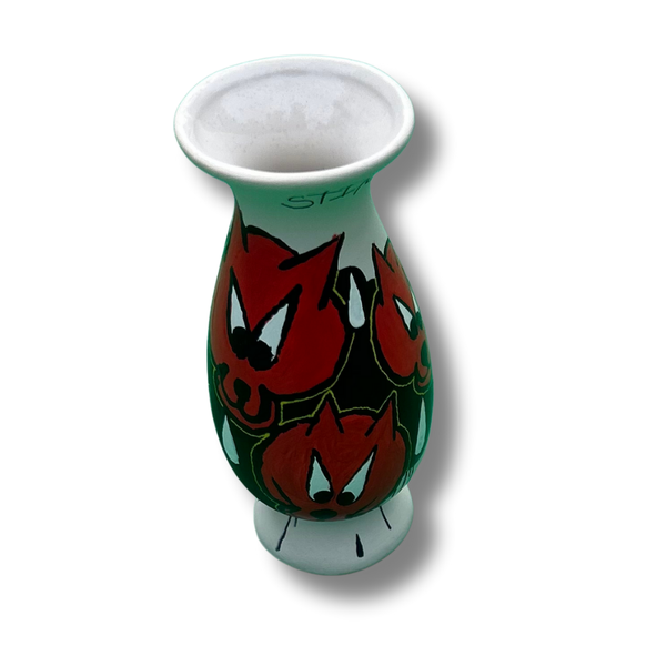 STITCHED PAINT VASE