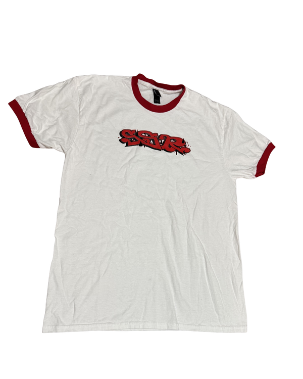 SSR Red & White Ringer Tee