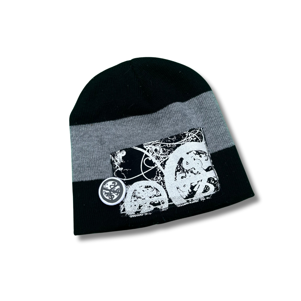 GREY & BLACK SSR BEANIE