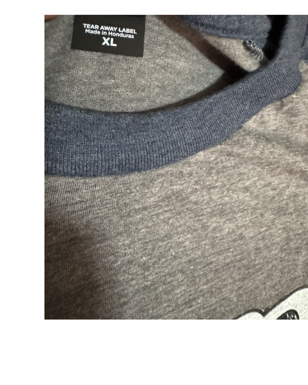 Blue & Grey Baseball Tee