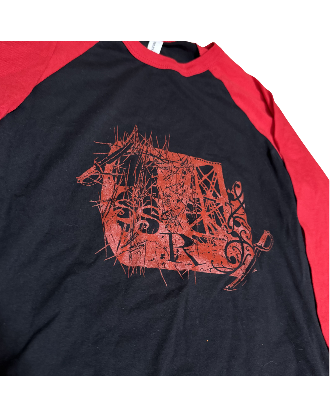 Red & Black Baseball Tee