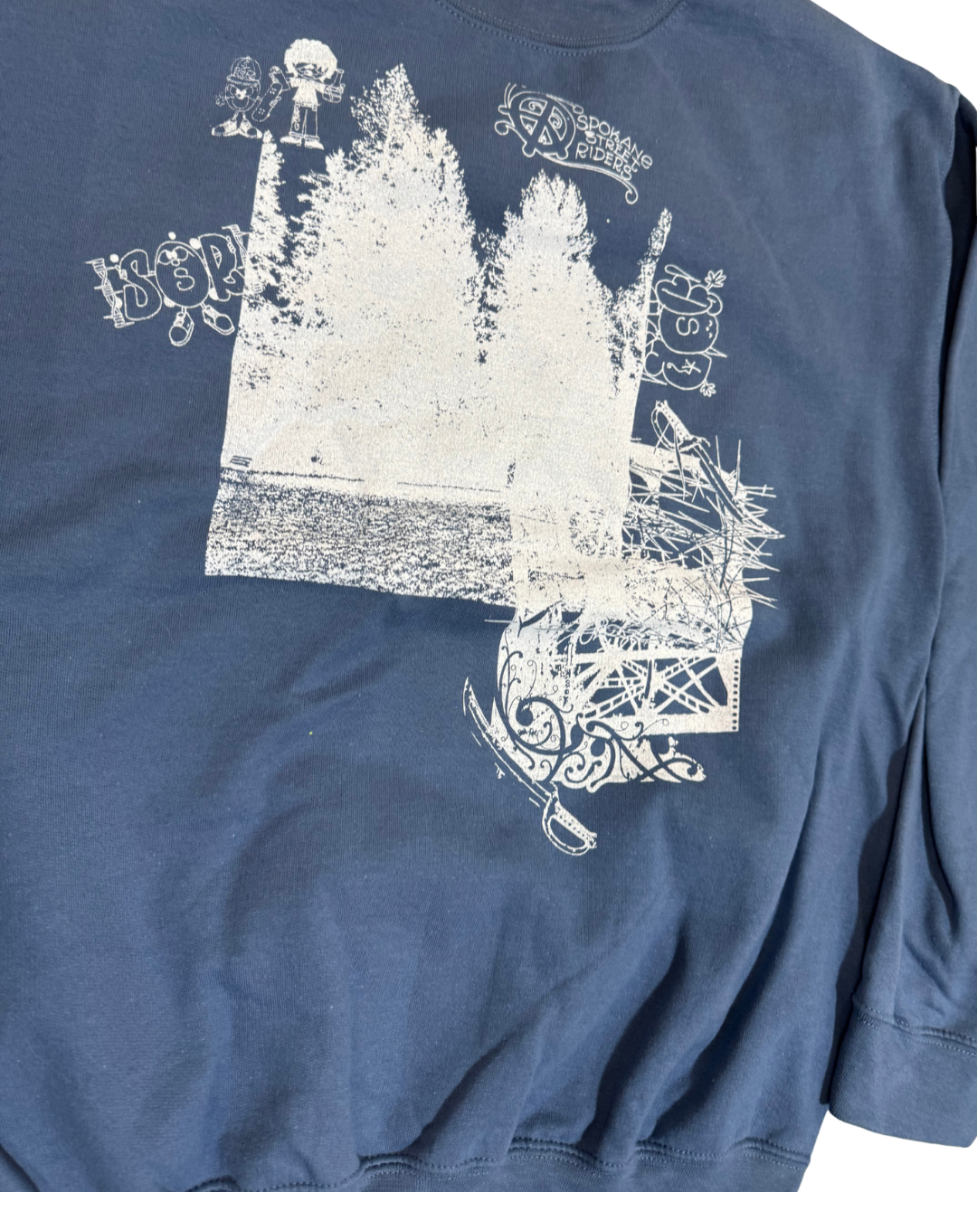 Blue Crew Neck