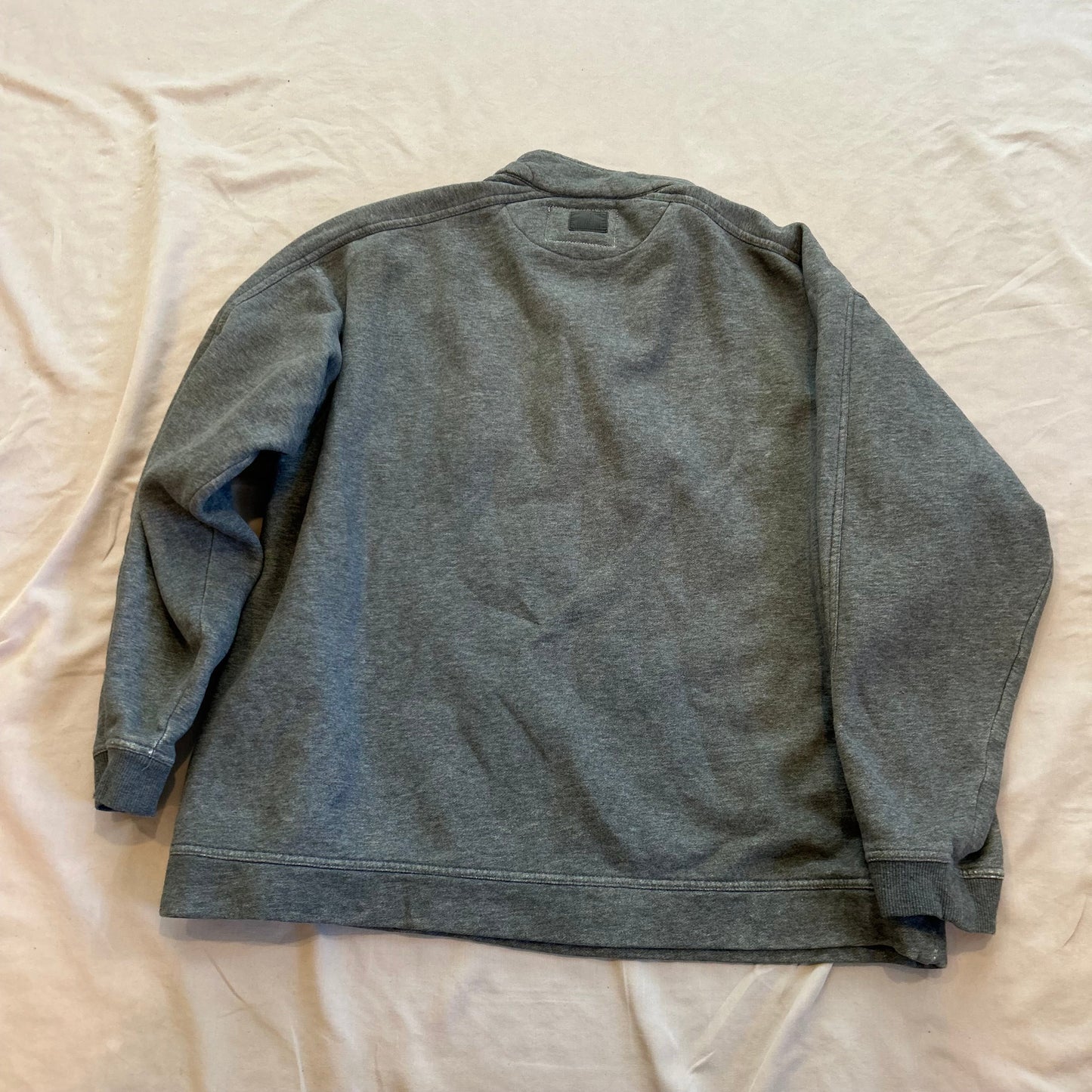 GREY QUARTER ZIP