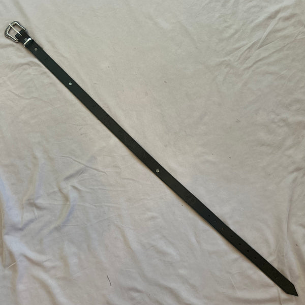 BLACK REAL  LEATHER BELT