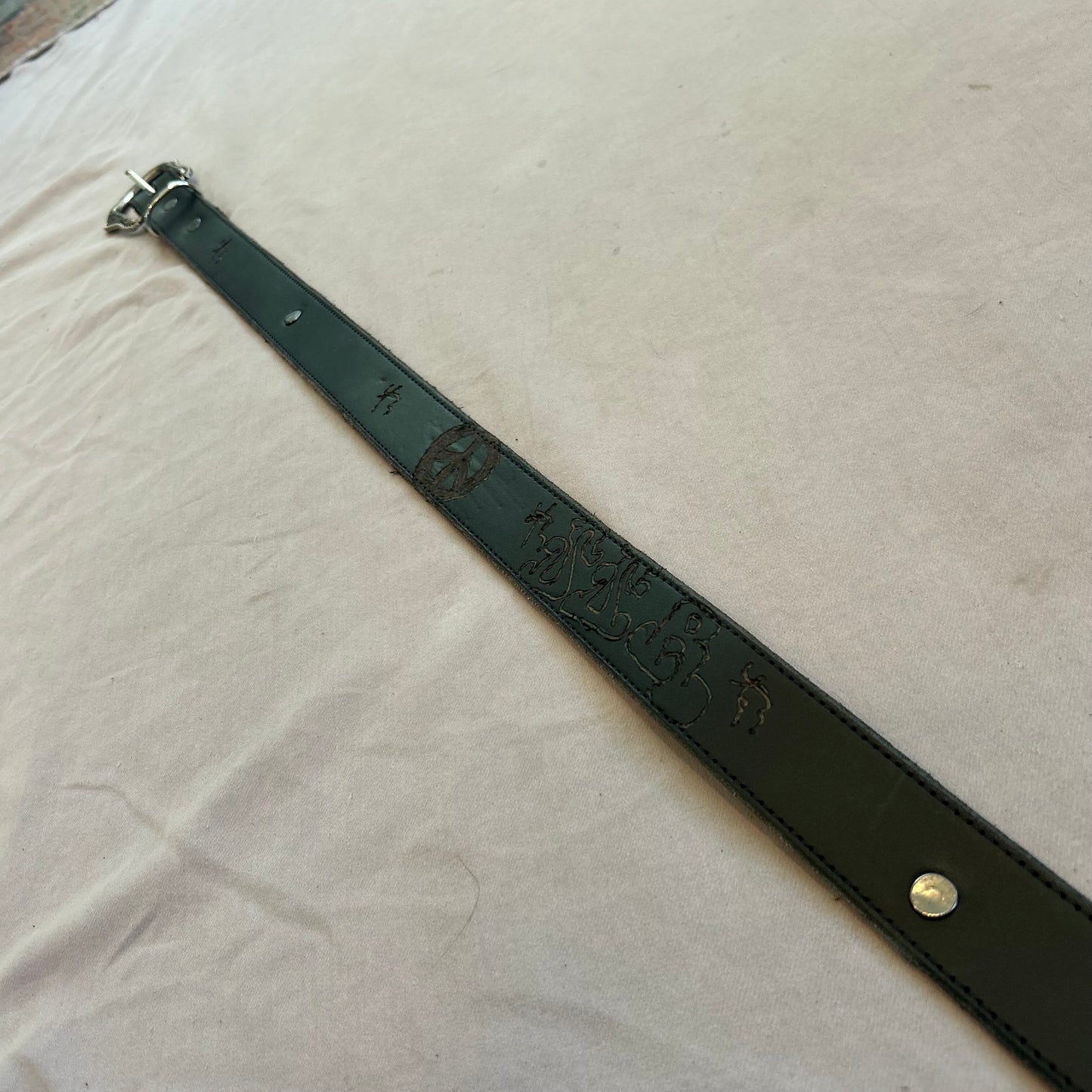 BLACK REAL  LEATHER BELT