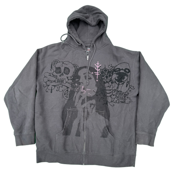 GREY ZIPUP